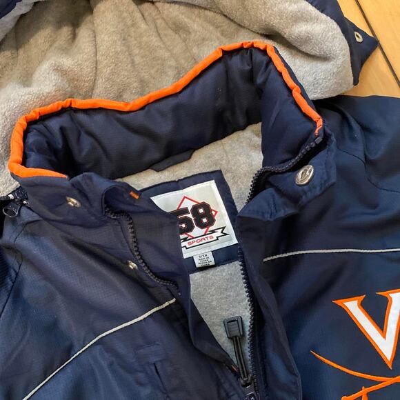 Vintage Y2K 2000s UVA Cavaliers University of Virginia Winter Jacket Size S/M - Picture 3 of 4